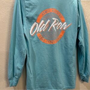 Old Row Men's teal Long Sleeve Shirt. NWT